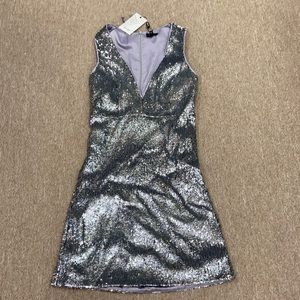 Bardot Silver Sequin dress size 4 xs